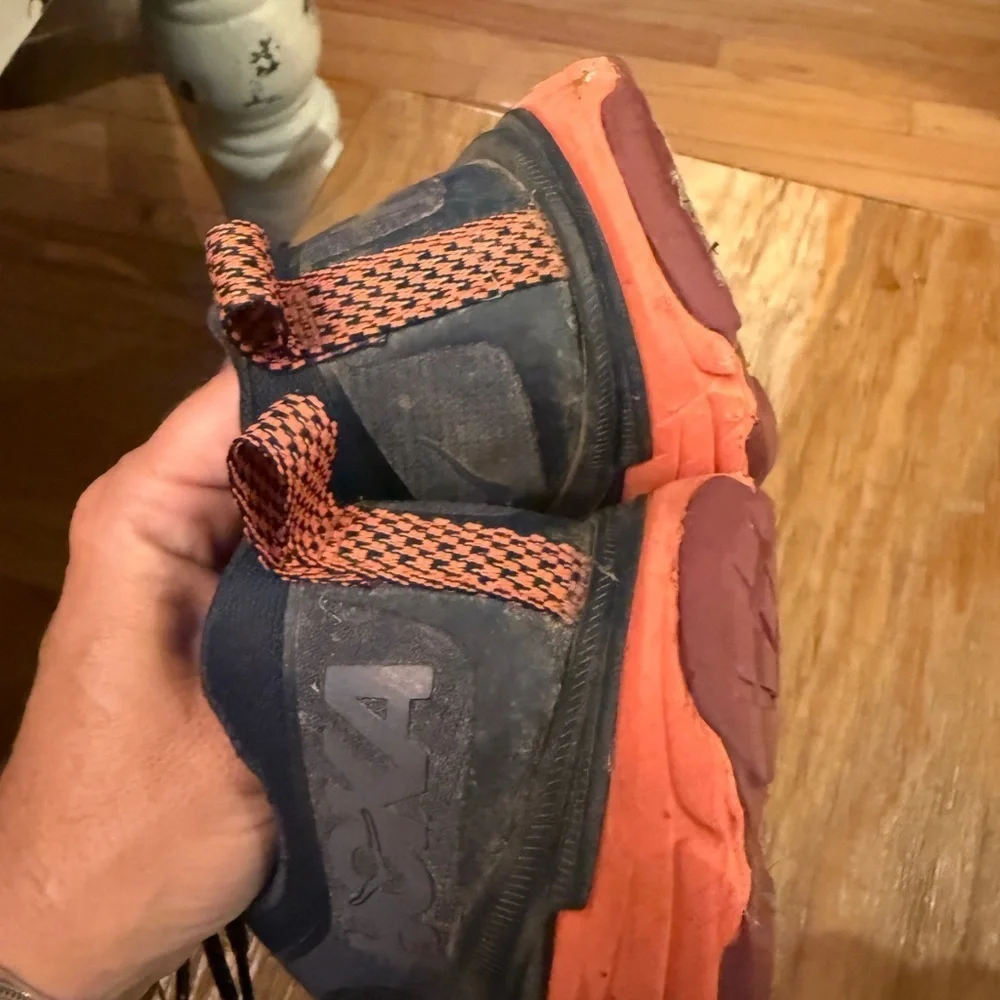 Hoka One One Navy Pink ATR6 Athletic Shoes with Cushioned Soles